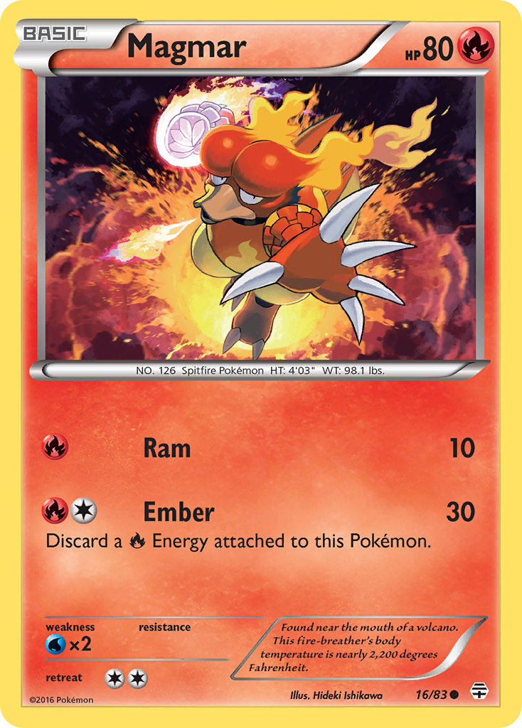 Magmar (16/83) [XY: Generations] | Exor Games Bridgewater