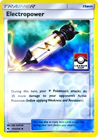 Electropower (172/214) (League Promo) [Sun & Moon: Lost Thunder] | Exor Games Bridgewater