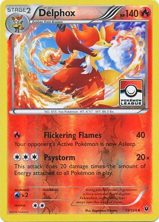 Delphox (13/124) (League Promo) [XY: Fates Collide] | Exor Games Bridgewater