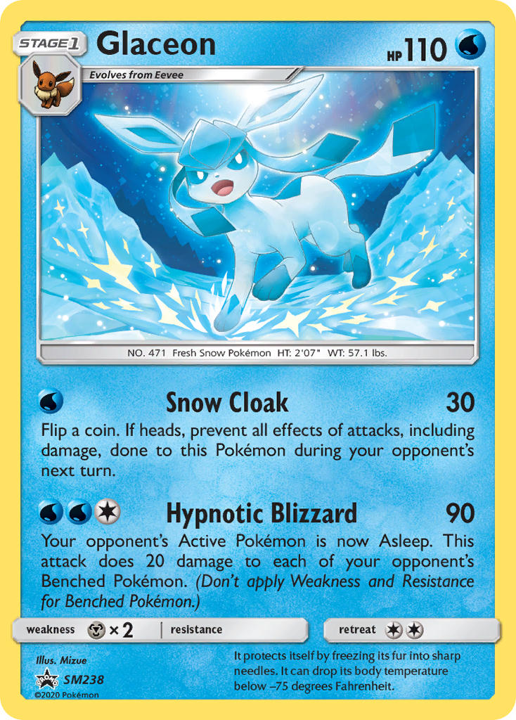 Glaceon (SM238) [Sun & Moon: Black Star Promos] | Exor Games Bridgewater