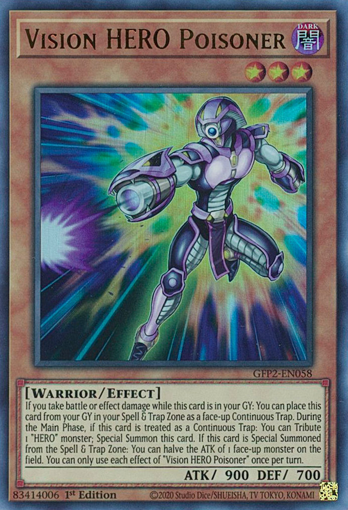 Vision HERO Poisoner [GFP2-EN058] Ultra Rare | Exor Games Bridgewater