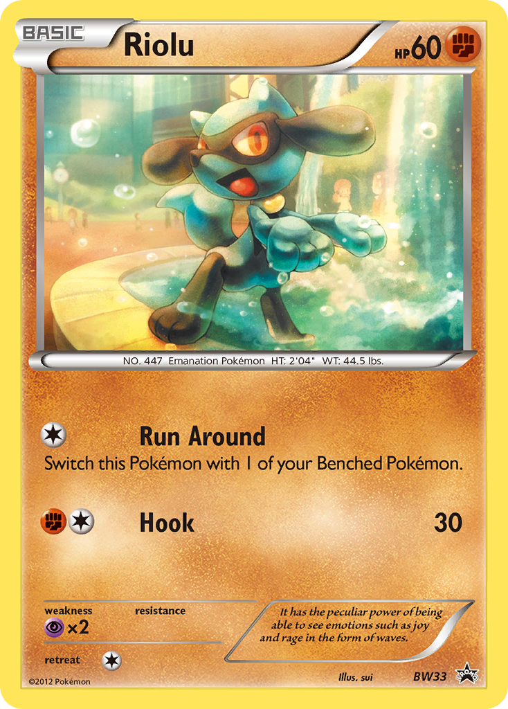 Riolu (BW33) [Black & White: Black Star Promos] | Exor Games Bridgewater