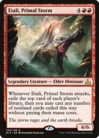 Etali, Primal Storm [Rivals of Ixalan] | Exor Games Bridgewater