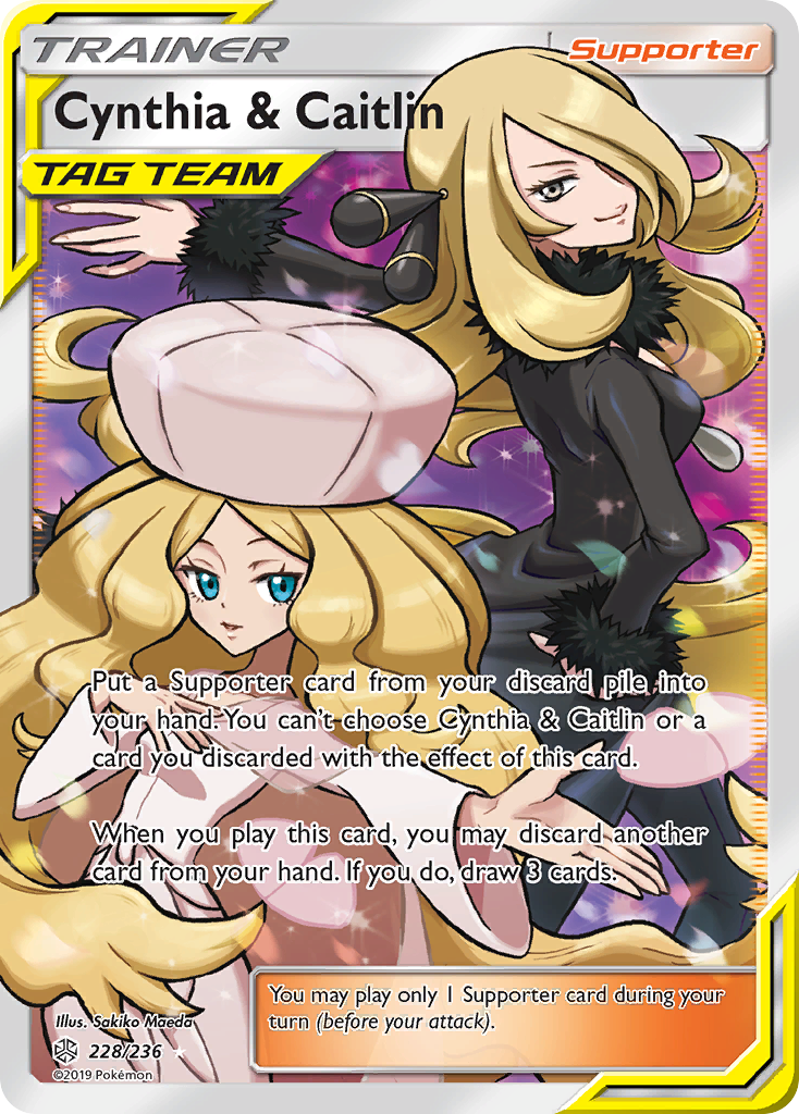 Cynthia & Caitlin (228/236) [Sun & Moon: Cosmic Eclipse] | Exor Games Bridgewater