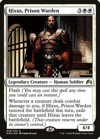 Hixus, Prison Warden [Magic Origins Promos] | Exor Games Bridgewater