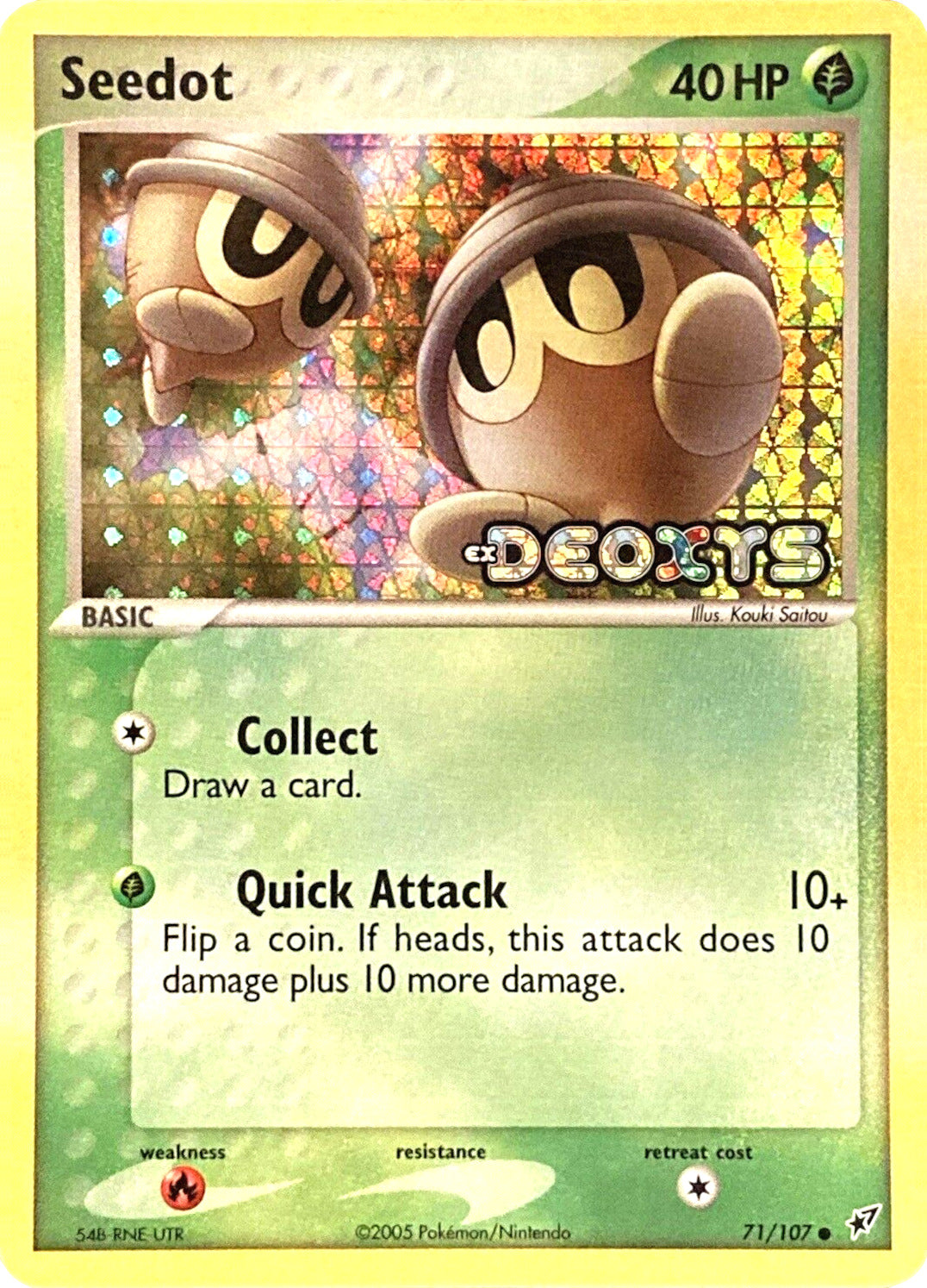 Seedot (71/107) (Stamped) [EX: Deoxys] | Exor Games Bridgewater