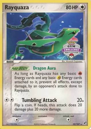 Rayquaza (22/107) (Gym Challenge Promo) [EX: Deoxys] | Exor Games Bridgewater