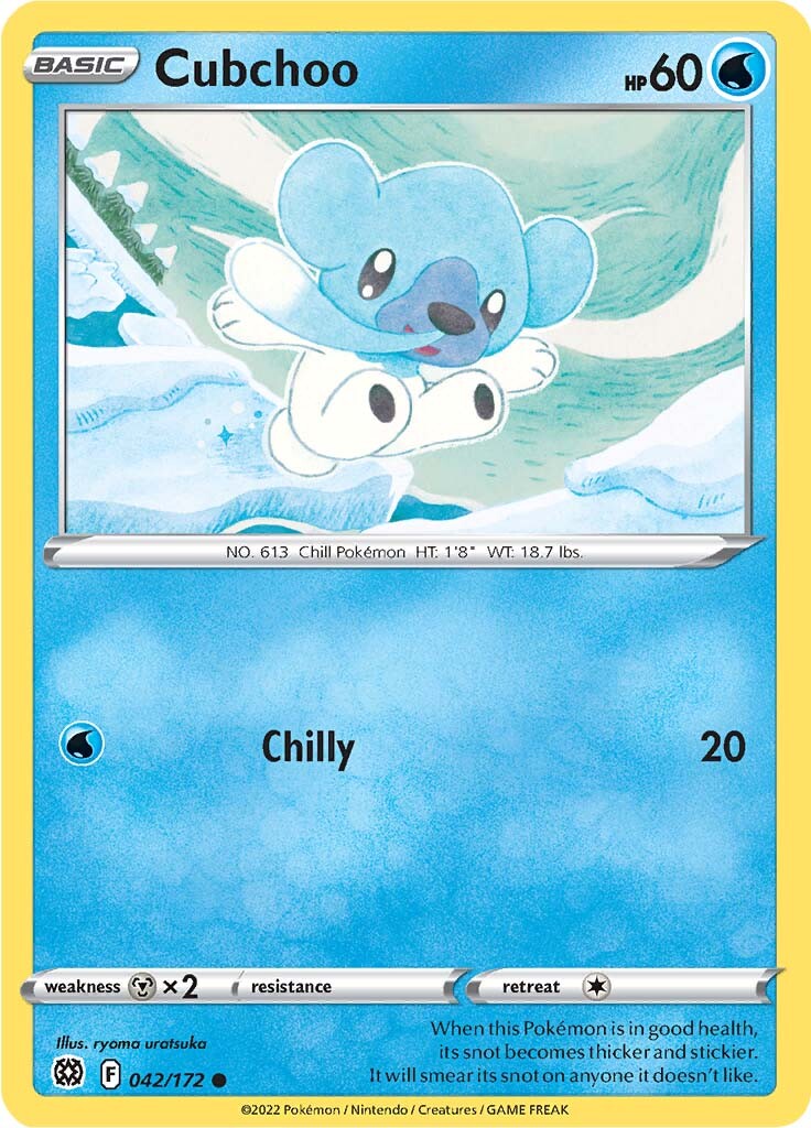 Cubchoo (042/172) [Sword & Shield: Brilliant Stars] | Exor Games Bridgewater