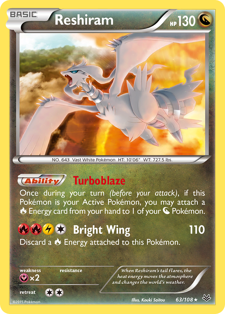 Reshiram (63/108) [XY: Roaring Skies] | Exor Games Bridgewater