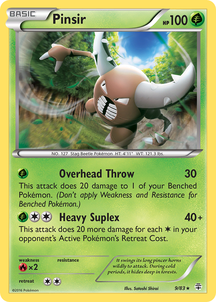 Pinsir (9/83) [XY: Generations] | Exor Games Bridgewater