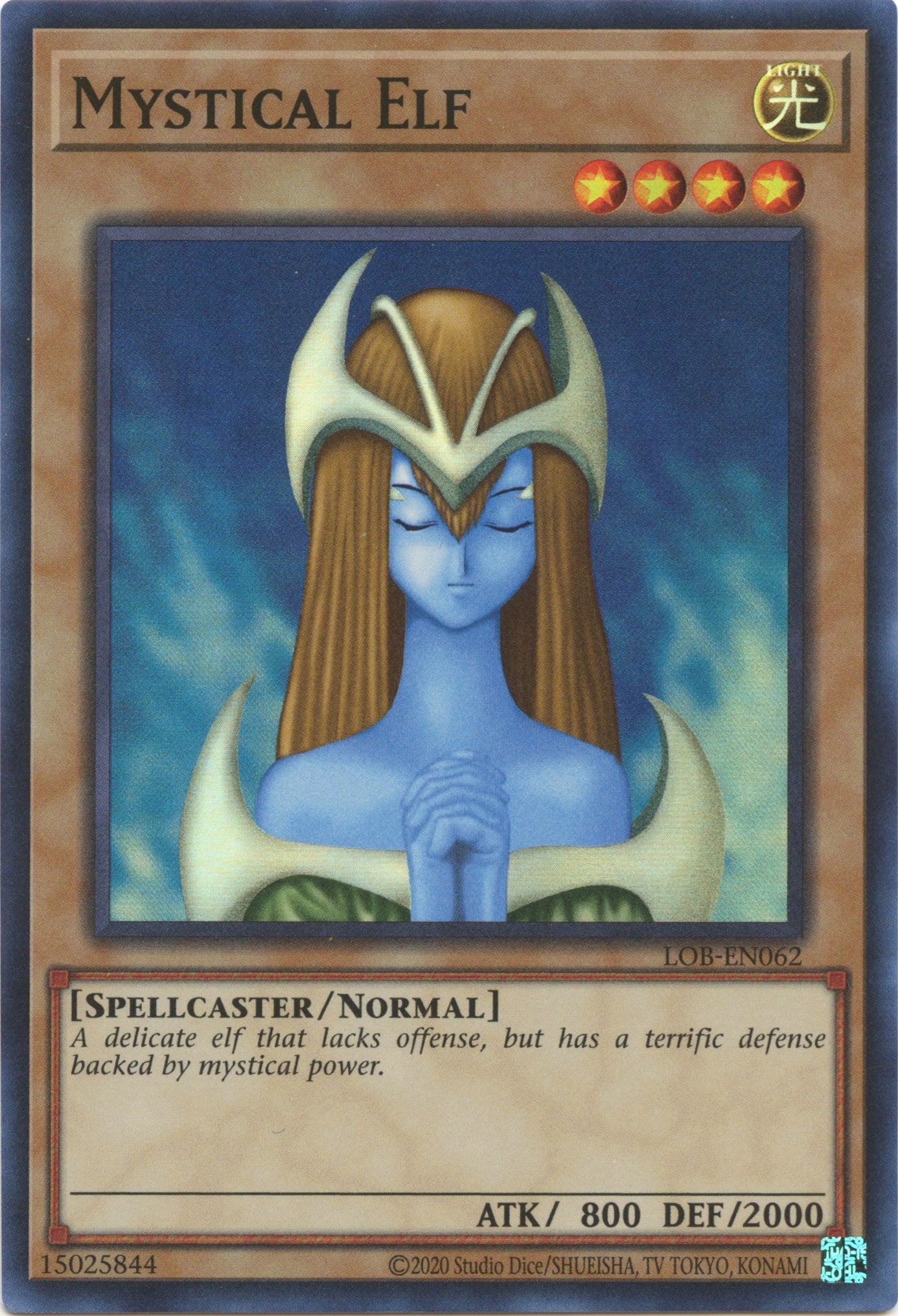 Mystical Elf (25th Anniversary) [LOB-EN062] Super Rare | Exor Games Bridgewater