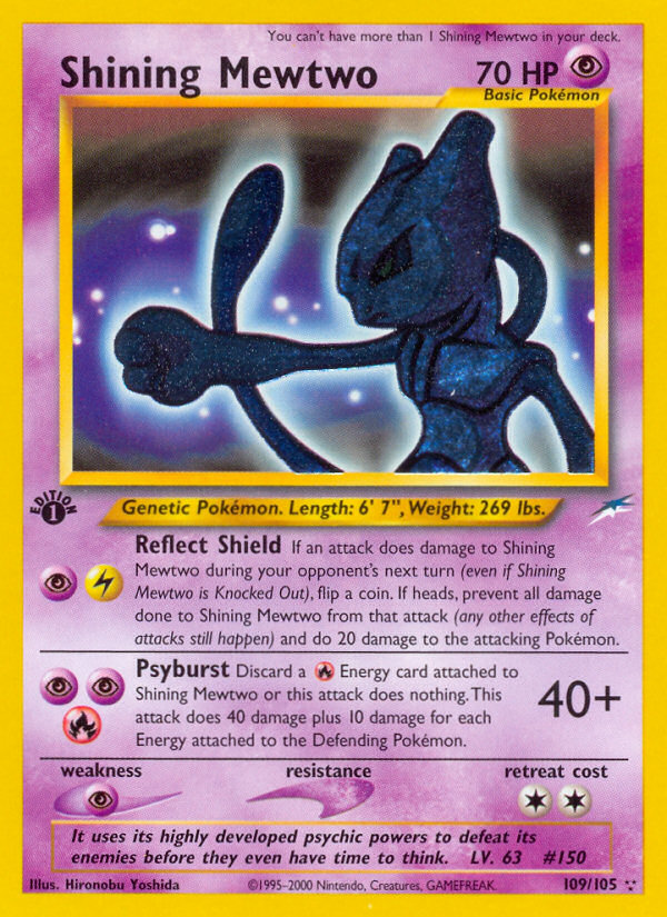 Shining Mewtwo (109/105) [Neo Destiny 1st Edition] | Exor Games Bridgewater