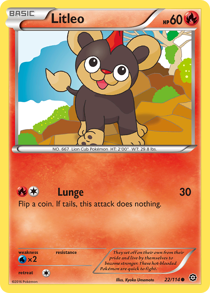 Litleo (22/114) [XY: Steam Siege] | Exor Games Bridgewater