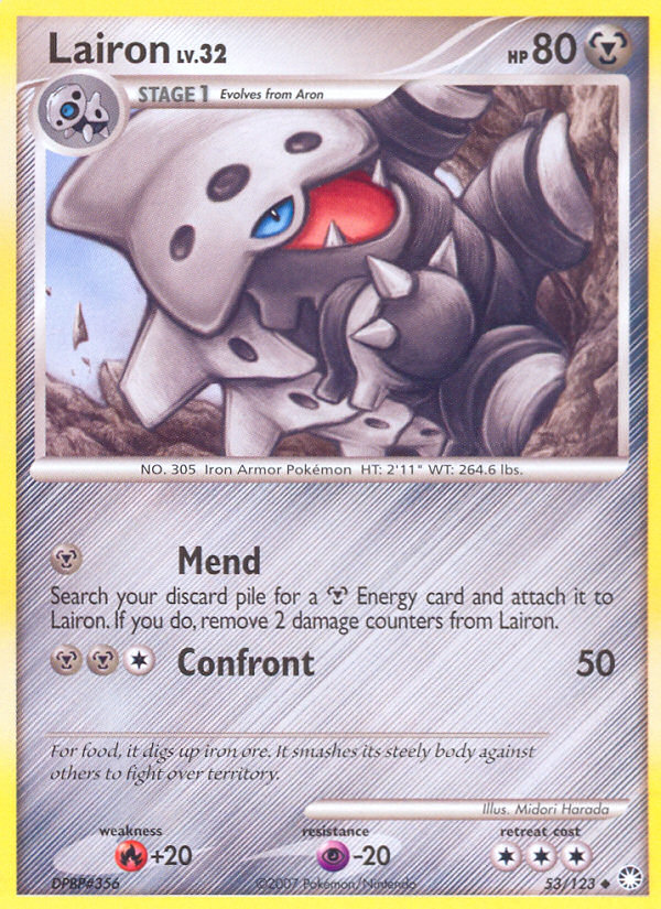 Lairon (53/123) [Diamond & Pearl: Mysterious Treasures] | Exor Games Bridgewater
