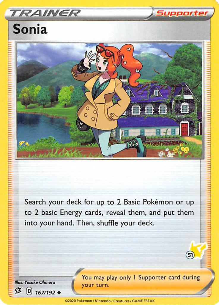 Sonia (167/192) (Pikachu Stamp #51) [Battle Academy 2022] | Exor Games Bridgewater