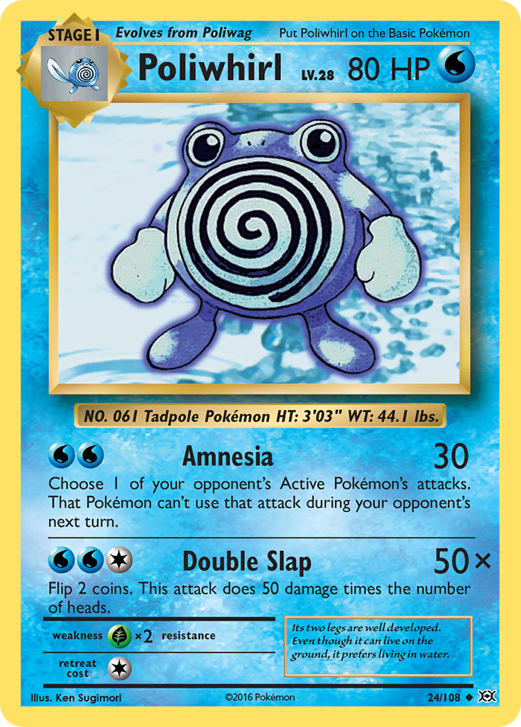 Poliwhirl (24/108) [XY: Evolutions] | Exor Games Bridgewater