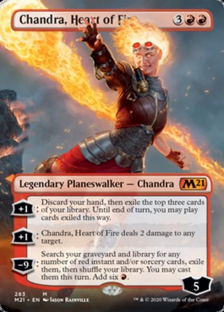 Chandra, Heart of Fire (Borderless) [Core Set 2021] | Exor Games Bridgewater