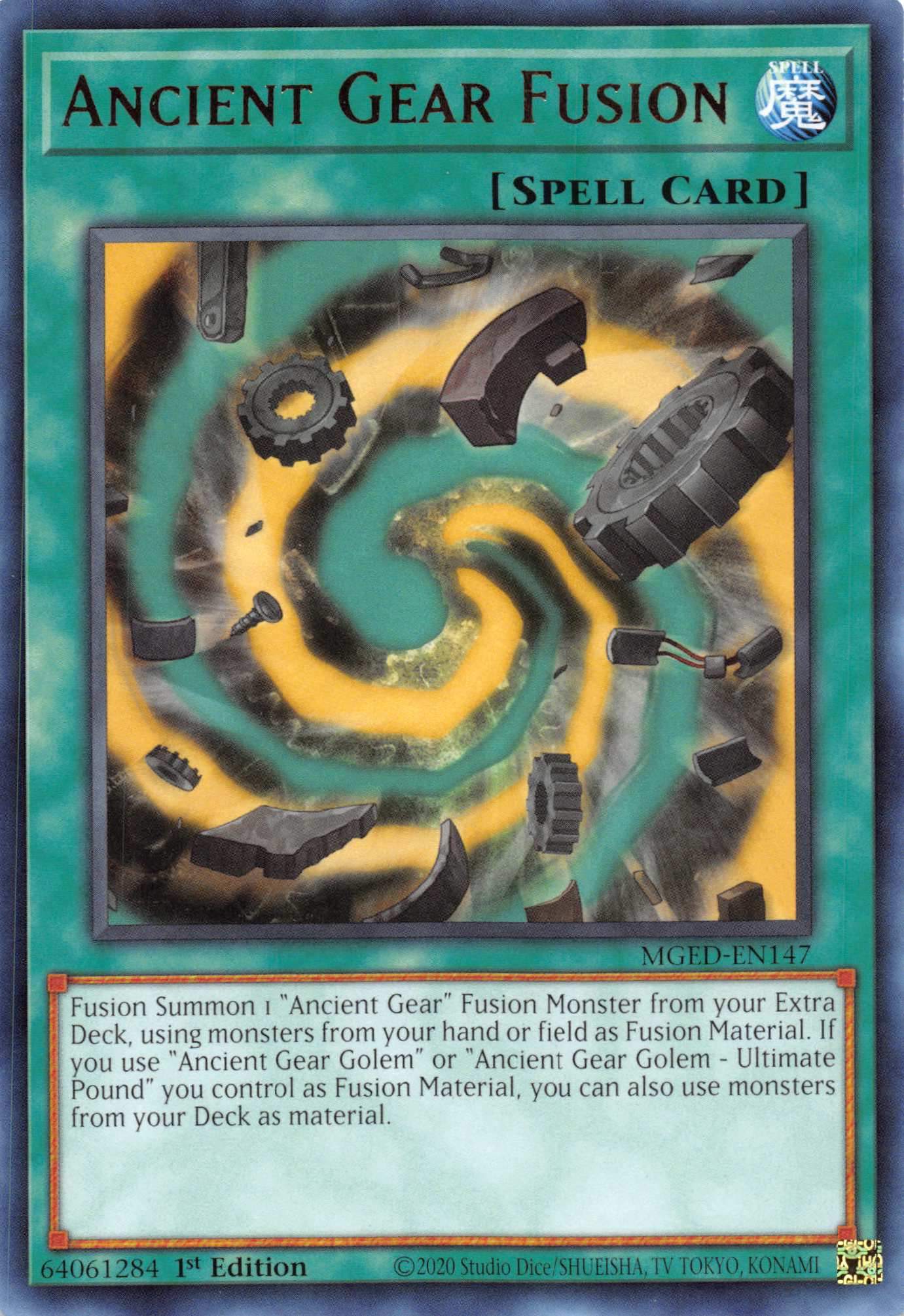 Ancient Gear Fusion [MGED-EN147] Rare | Exor Games Bridgewater