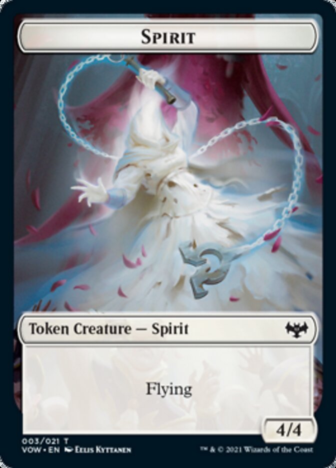 Spirit Token (003) [Innistrad: Crimson Vow Tokens] | Exor Games Bridgewater