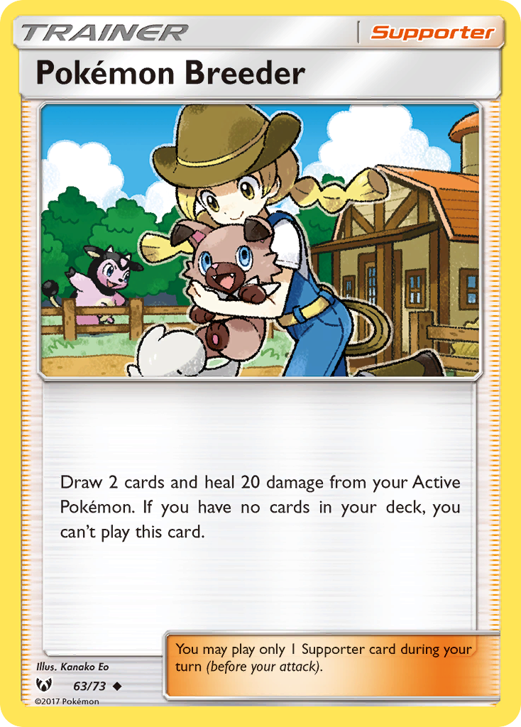 Pokemon Breeder (63/73) [Sun & Moon: Shining Legends] | Exor Games Bridgewater