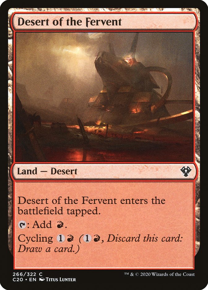 Desert of the Fervent [Commander 2020] | Exor Games Bridgewater