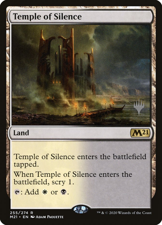 Temple of Silence (Promo Pack) [Core Set 2021 Promos] | Exor Games Bridgewater