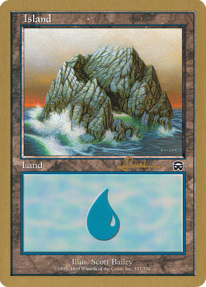 Island (ar337) (Antoine Ruel) [World Championship Decks 2001] | Exor Games Bridgewater