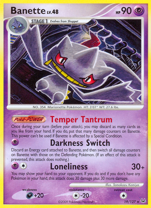 Banette (19/127) [Platinum: Base Set] | Exor Games Bridgewater