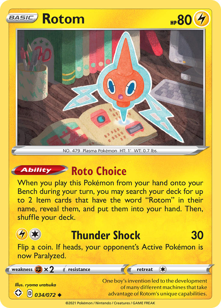 Rotom (034/072) [Sword & Shield: Shining Fates] | Exor Games Bridgewater