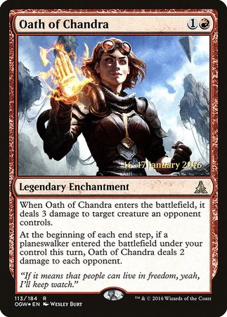 Oath of Chandra [Oath of the Gatewatch Promos] | Exor Games Bridgewater