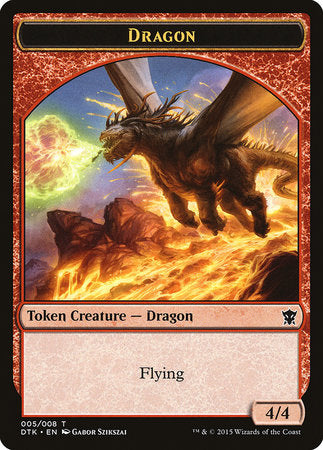 Dragon Token [Dragons of Tarkir Tokens] | Exor Games Bridgewater