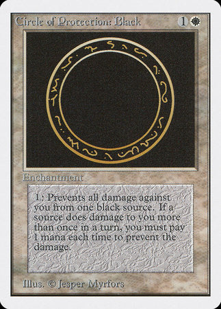 Circle of Protection: Black [Unlimited Edition] | Exor Games Bridgewater