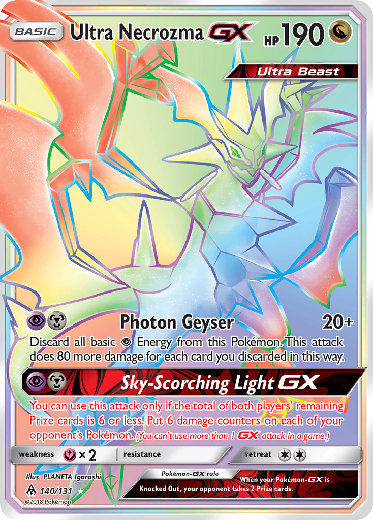 Ultra Necrozma GX (140/131) [Sun & Moon: Forbidden Light] | Exor Games Bridgewater