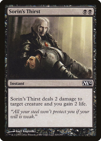 Sorin's Thirst [Magic 2012] | Exor Games Bridgewater