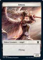 Angel // Clue Double-sided Token [Innistrad: Crimson Vow Commander Tokens] | Exor Games Bridgewater