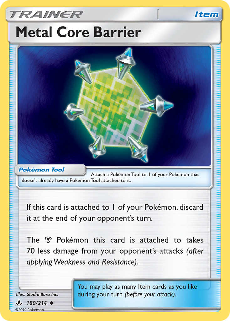 Metal Core Barrier (180/214) [Sun & Moon: Unbroken Bonds] | Exor Games Bridgewater