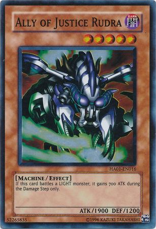 Ally of Justice Rudra [HA01-EN016] Super Rare | Exor Games Bridgewater