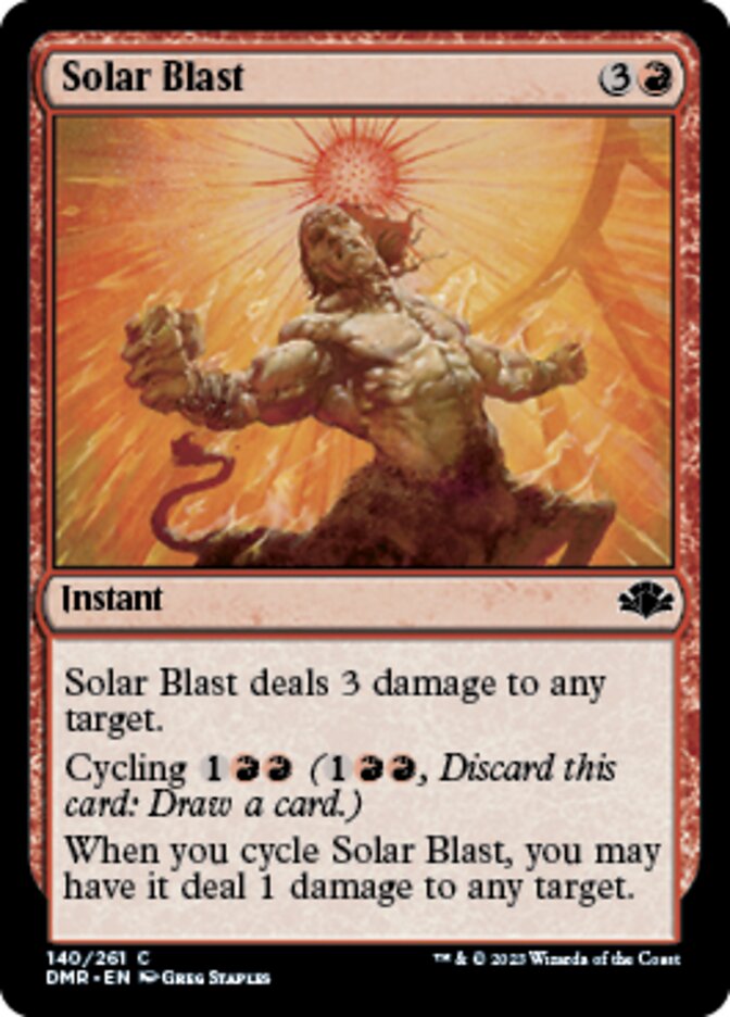 Solar Blast [Dominaria Remastered] | Exor Games Bridgewater