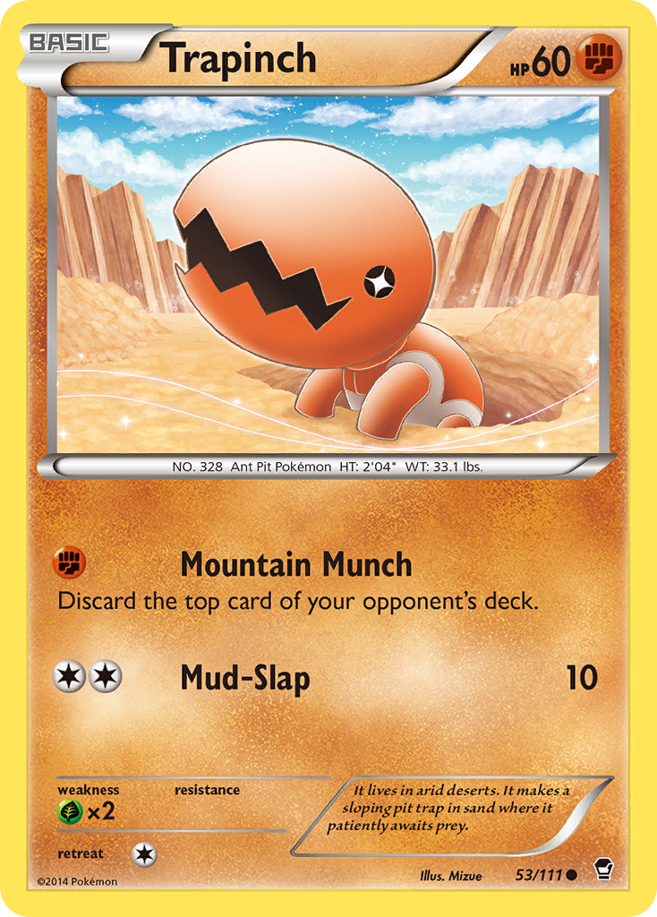 Trapinch (53/111) [XY: Furious Fists] | Exor Games Bridgewater