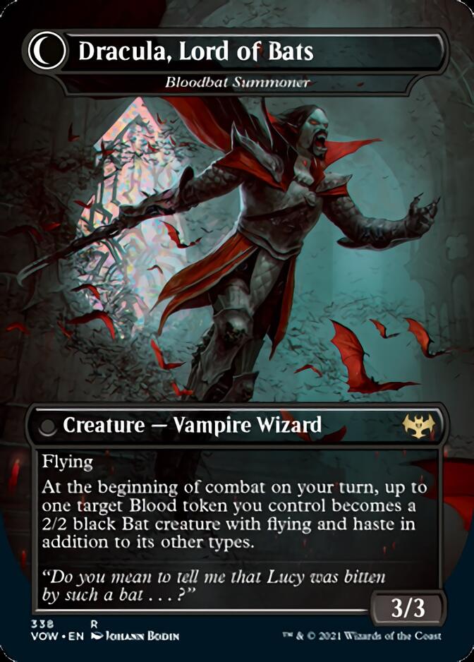 Voldaren Bloodcaster // Bloodbat Summoner - Dracula, Lord of Blood // Dracula, Lord of Bats [Innistrad: Crimson Vow] | Exor Games Bridgewater