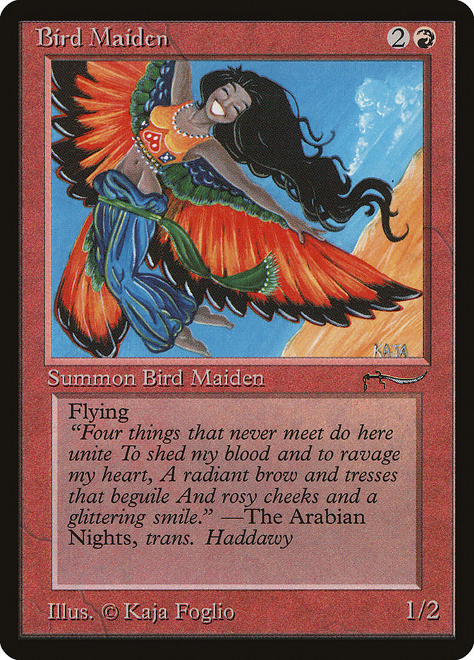 Bird Maiden (Light Mana Cost) [Arabian Nights] | Exor Games Bridgewater