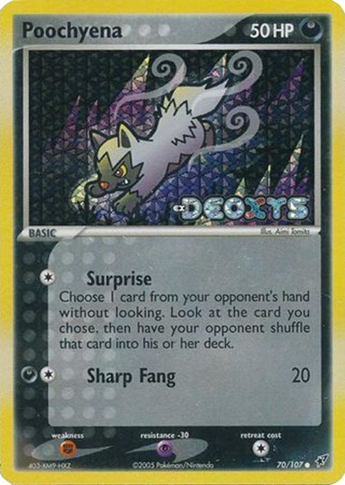 Poochyena (70/107) (Stamped) [EX: Deoxys] | Exor Games Bridgewater