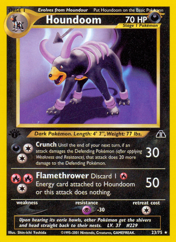 Houndoom (23/75) [Neo Discovery 1st Edition] | Exor Games Bridgewater