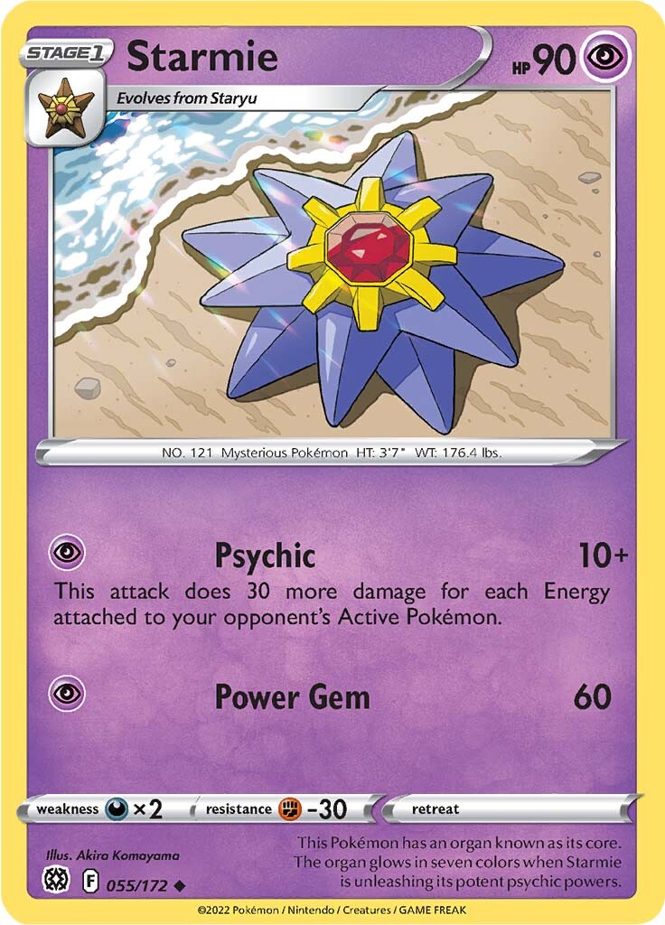 Starmie (055/172) [Sword & Shield: Brilliant Stars] | Exor Games Bridgewater