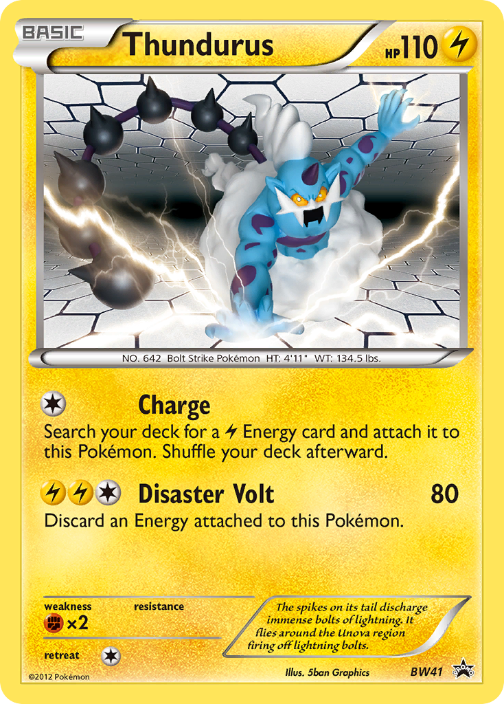 Thundurus (BW41) [Black & White: Black Star Promos] | Exor Games Bridgewater