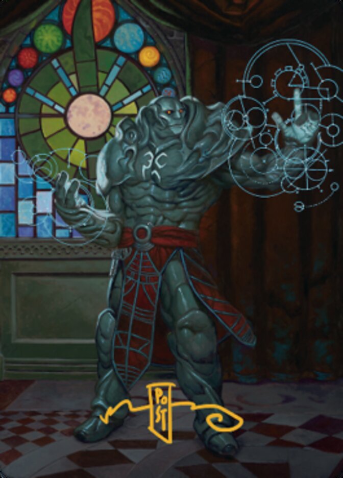 Karn, Living Legacy Art Card 2 (Gold-Stamped Signature) [Dominaria United Art Series] | Exor Games Bridgewater