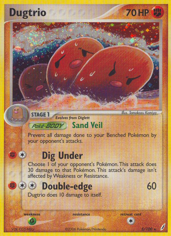 Dugtrio (5/100) [EX: Crystal Guardians] | Exor Games Bridgewater