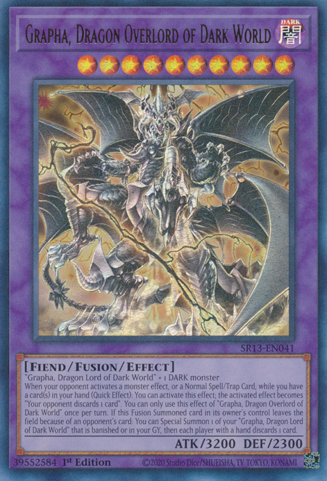 Grapha, Dragon Overlord of Dark World [SR13-EN041] Ultra Rare | Exor Games Bridgewater