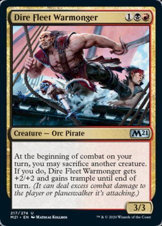 Dire Fleet Warmonger [Core Set 2021] | Exor Games Bridgewater