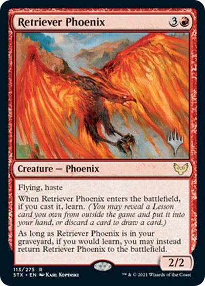 Retriever Phoenix (Promo Pack) [Strixhaven: School of Mages Promos] | Exor Games Bridgewater